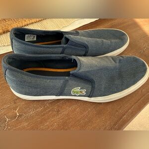 Lacoste Blue Slip-On Loafers